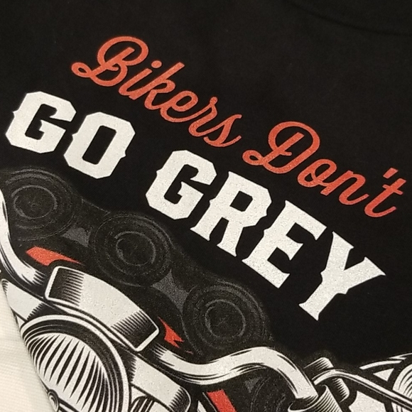 NWOT Bikers Don't go Grey Tee - Picture 1 of 4